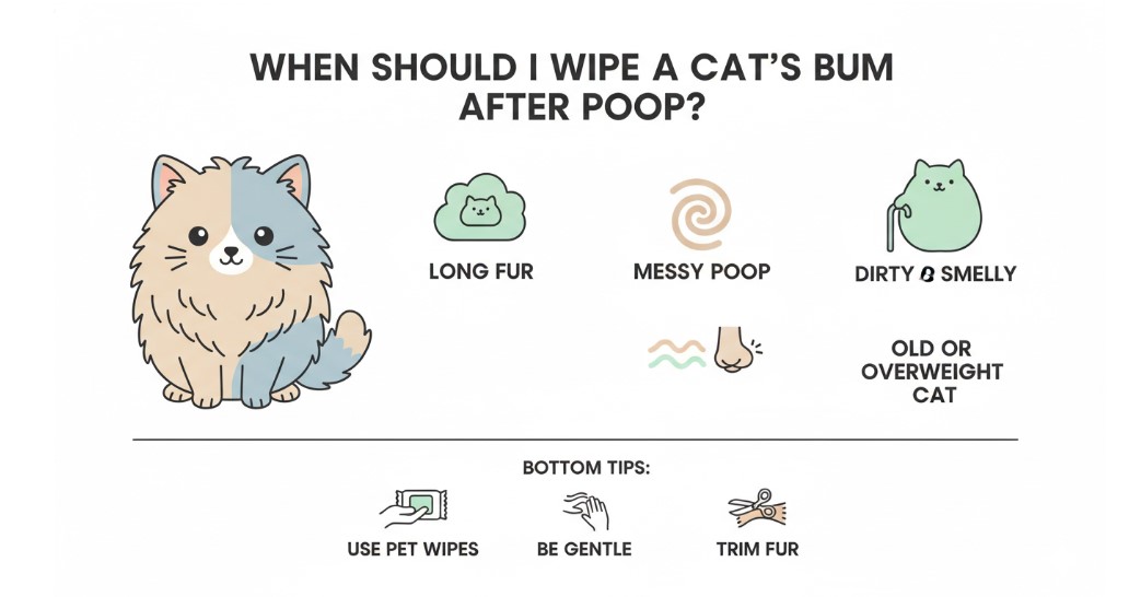 When Should I Wipe My Cat’s Bum After Poop?