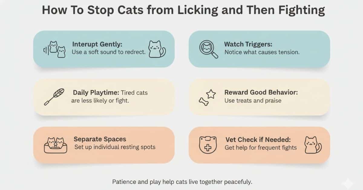 Why do my cats lick each other and then fight Solution of Cats Lick Each Other and Then Fight
