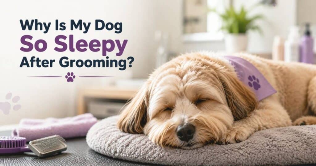 Why is my dog so sleepy after grooming