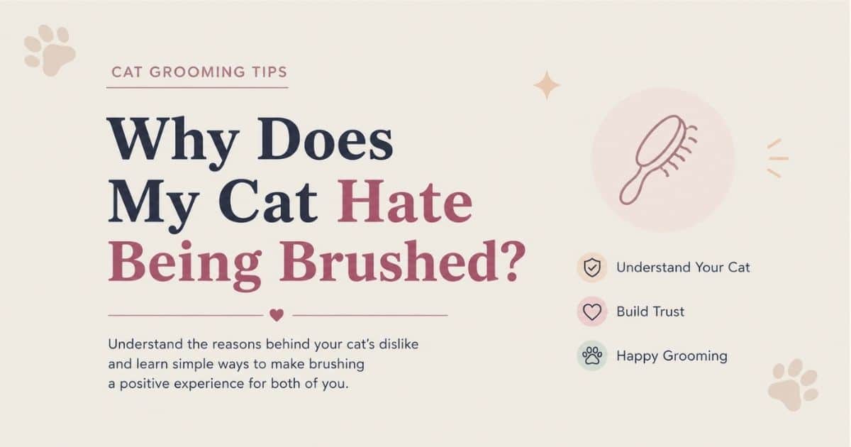 Why does my cat hate being brushed
